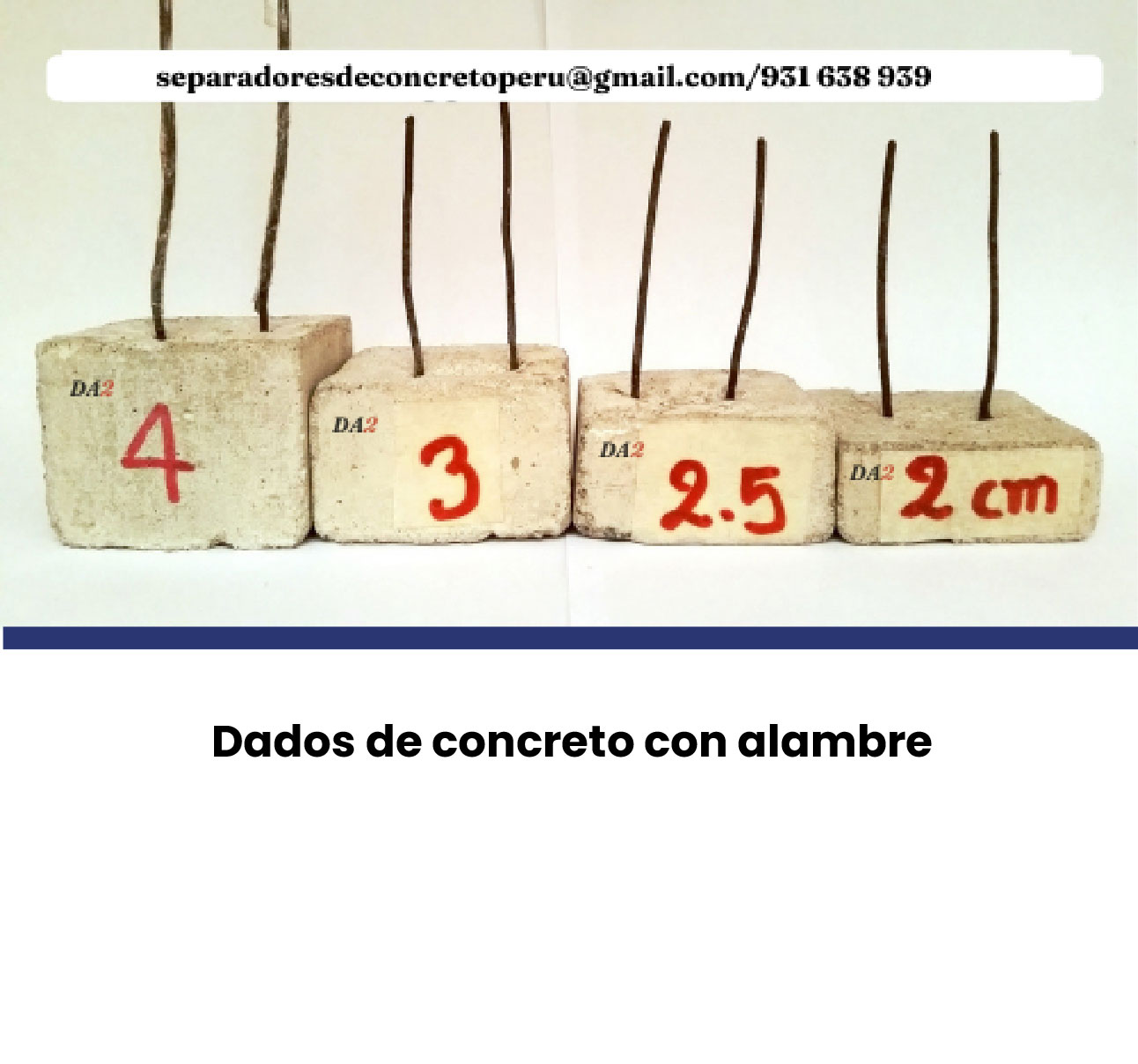 Imagen del producto Dado de concreto